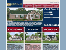Tablet Screenshot of crestlinecustombuilders.com